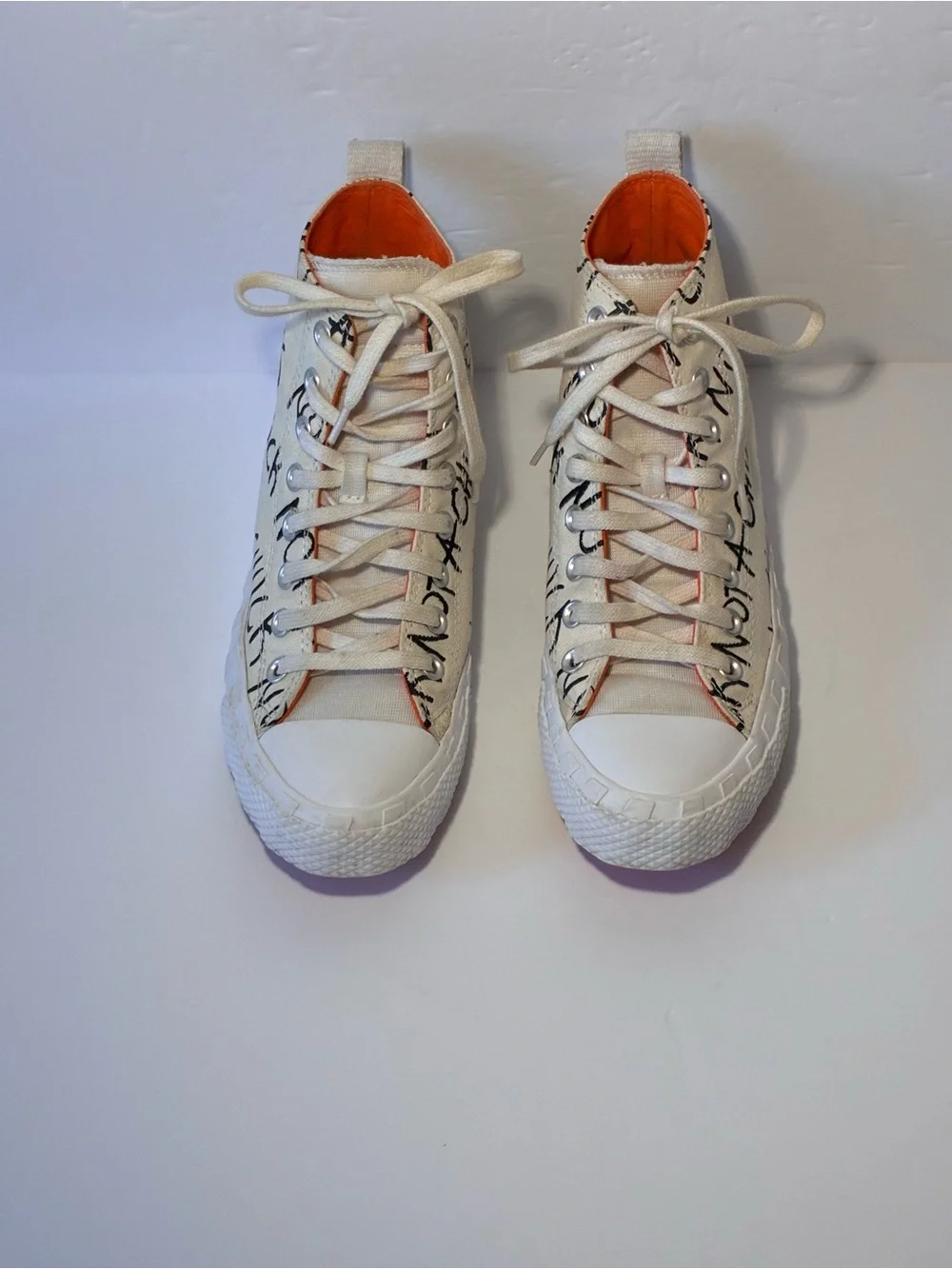 Converse UNT1TL3D Not A Chuck Hi Top Sneakers Men's 7 EU 40 White Canvas - Picture 2 of 12